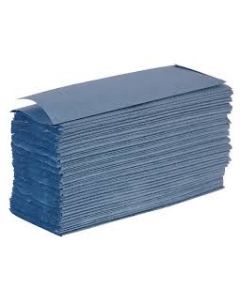 1ply Hand Towel Z Fold Blue 