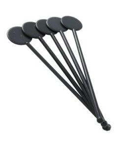 Cocktail Stirrers 7 Inch Disc - Black - 250 Pack