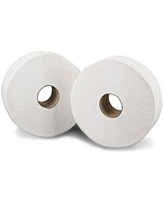 2ply White Mini Jumbo Toilet Rolls (3.0" core) 150m 