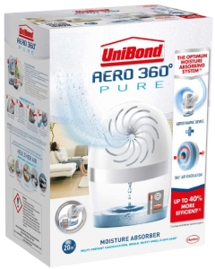 Unibond Aero 360 Pure Moisture Absorber Device + 2 pack refill tabs