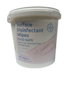 Food Safe Suface Disinfecant Wipes - tub of 500