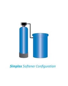 Simplex metered water softener 1035 1.2m3/hour clack WS1" valve