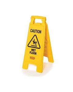 Yellow "Caution Wet Floor "A Sign