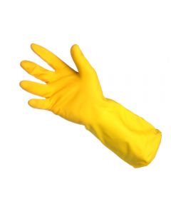 Household Rubber Gloves Yellow Pair