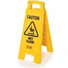 Yellow "Caution Wet Floor "A Sign